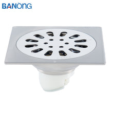 将图片加载到图库查看器，BL195L Floor Drain Stainless Steel 304 Durable Stainless Steel Floor Drain Square Shower Roof Floor Drain
