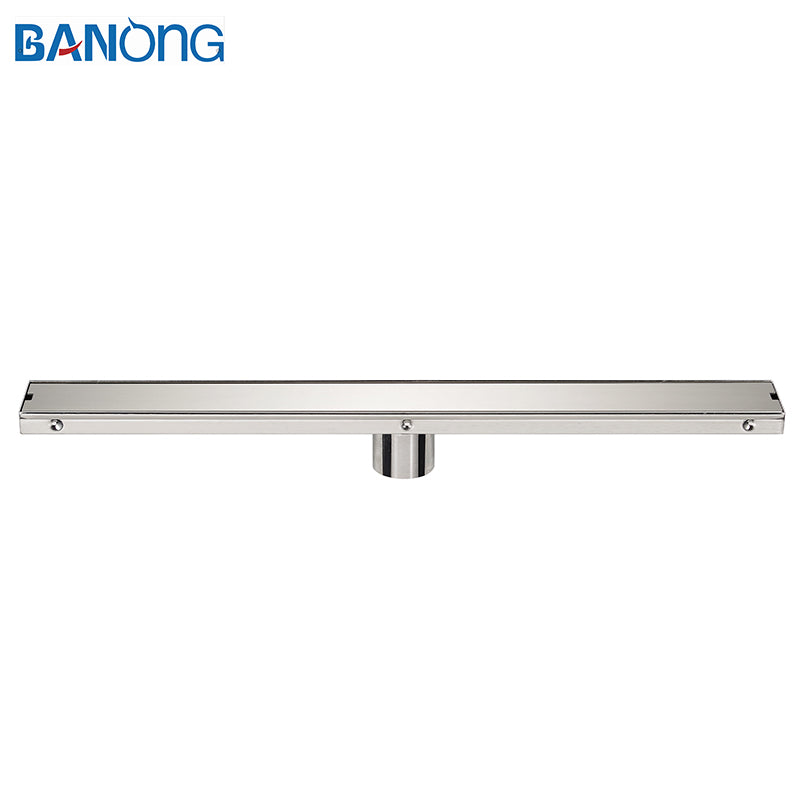 68*600 Factory Customized Any Size 304 Stainless Steel Shower Floor Drainer Tile Insert Bathroom Concealed Floor Drain