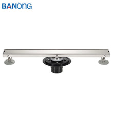 将图片加载到图库查看器，Bathroom Invisible 600 mm Shower Drain Channel Floor Stainless Steel Linear Hidden Floor Drains Channel Drain Grates