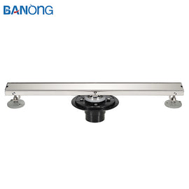 Bathroom Invisible 600 mm Shower Drain Channel Floor Stainless Steel Linear Hidden Floor Drains Channel Drain Grates