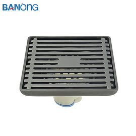 Bathroom Accessory 304 Stainless Steel Floor Drain  Anti Odor square Floor Drainer  with Tile Insert