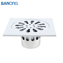 将图片加载到图库查看器，BL116CS Brushed 304 Stainless Steel Floor Drain Bathroom Floor Drain Bathroom Drain 110*110