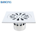 BL116CS Brushed 304 Stainless Steel Floor Drain Bathroom Floor Drain Bathroom Drain 150*150