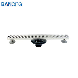 European Style Linear Drain Bathroom 304 Stainless Steel Side Outlet Sink Invisible Linear Long Shower Floor Drain
