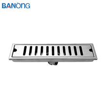 将图片加载到图库查看器，Slim Insert Stainless Steel Long Linear Floor Drain Strainer Drain Shower Floor Drain